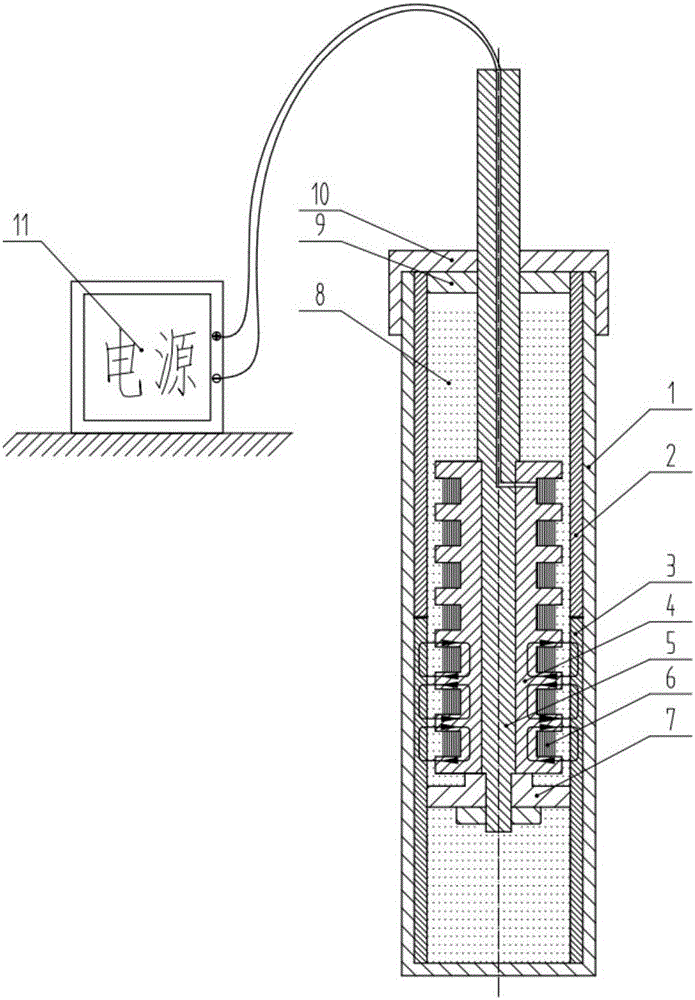 Order-variable electromagnetic rheological damper