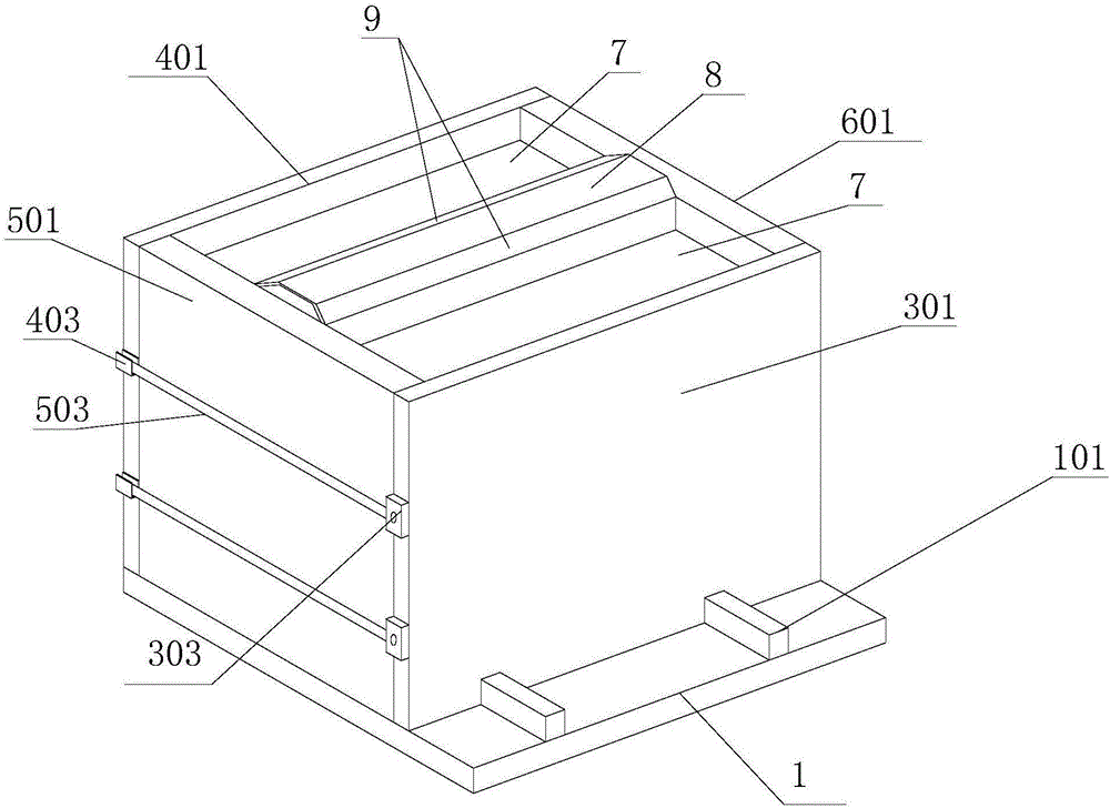 Stepped type retaining wall building block die