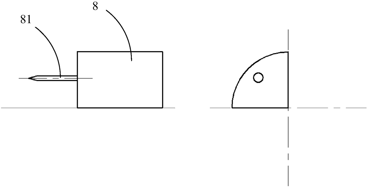 Captured type wireless electric shock bomb capable of launching star-shaped mesh