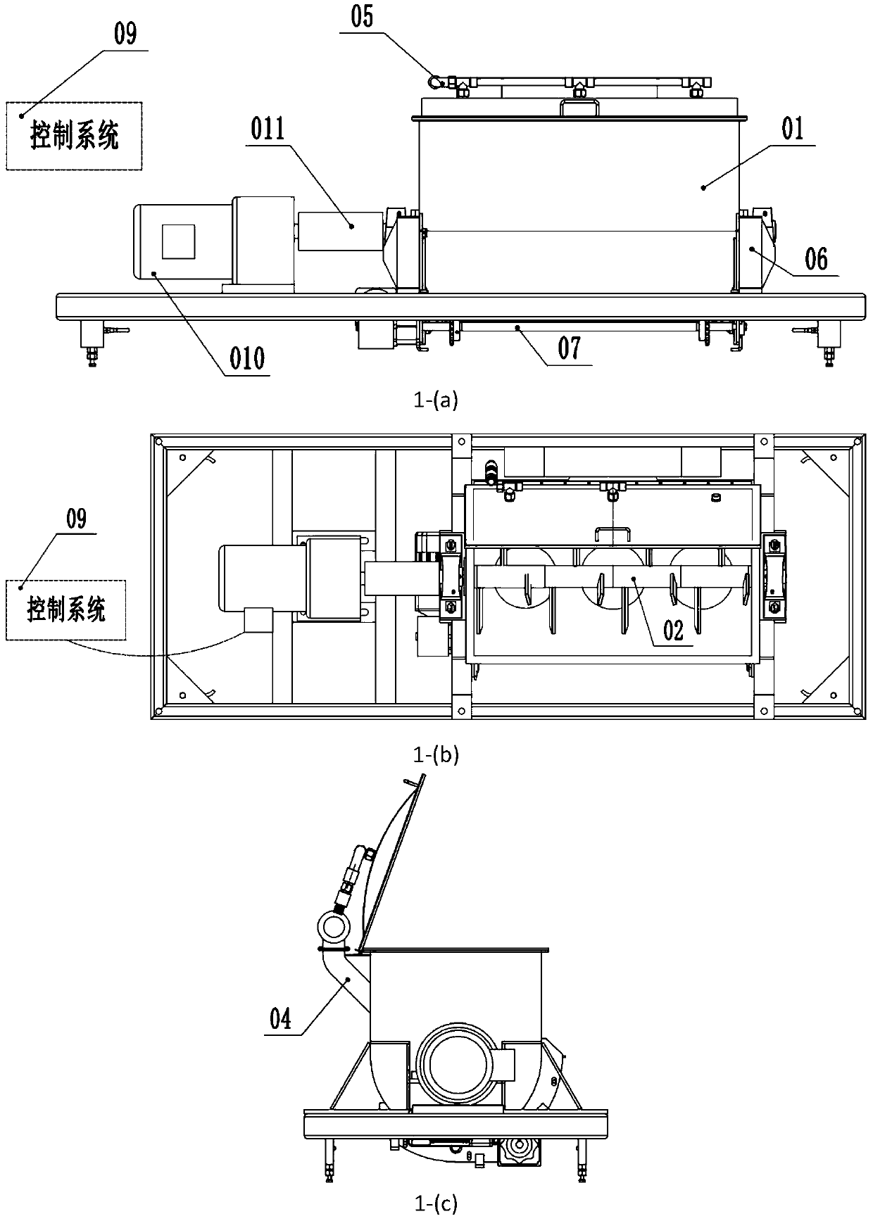 Automatic flour mixer system