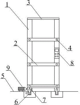 Novel intelligent automatic electric mobile storage rack for stereoscopic warehouse