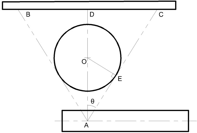 Equipment and method for detecting size of circular tube by using X-ray imaging technology