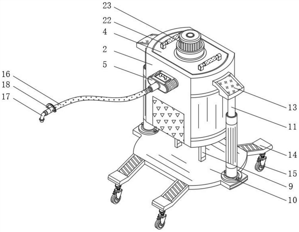 Spinning size stirring device for spinning