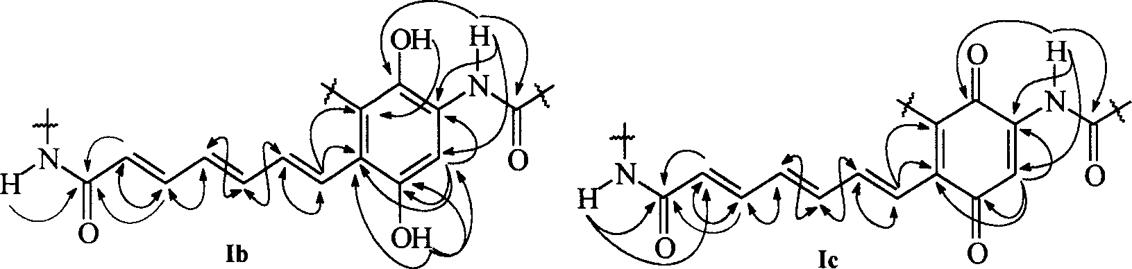 Compound of antitumor antibiotic of new carbon framework as well as preparation method and application