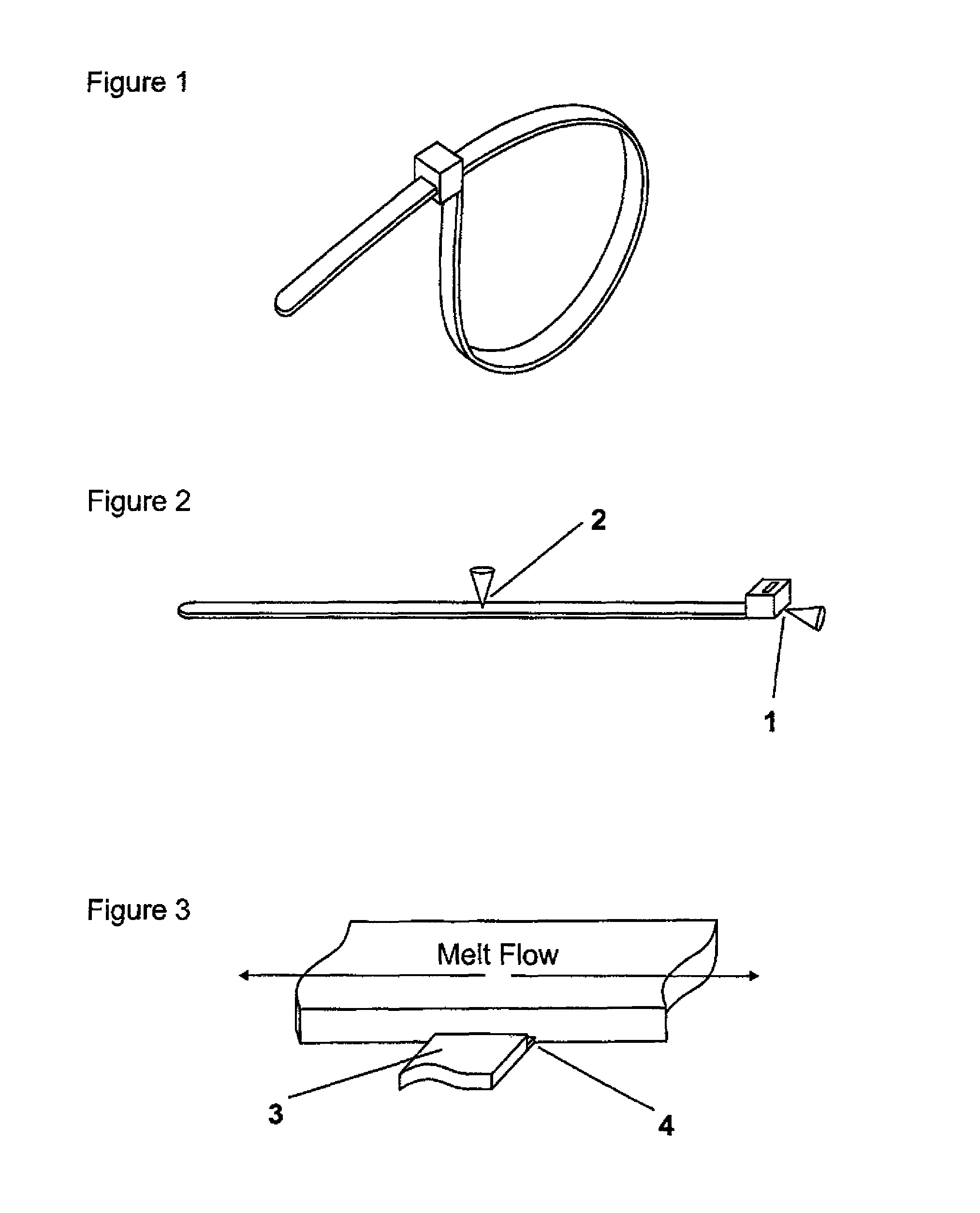 Moulded tie strips