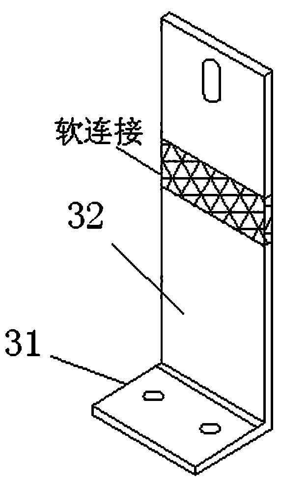 Copper bar connection device between UPS circuit boards