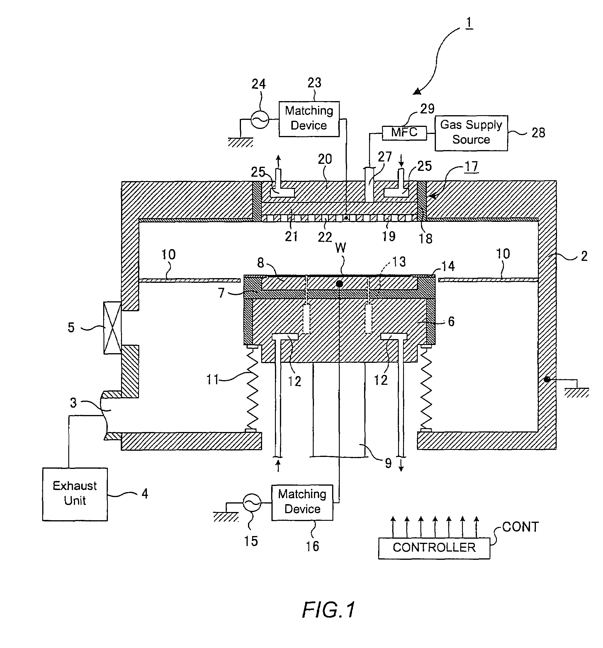 Plasma process system and plasma process method