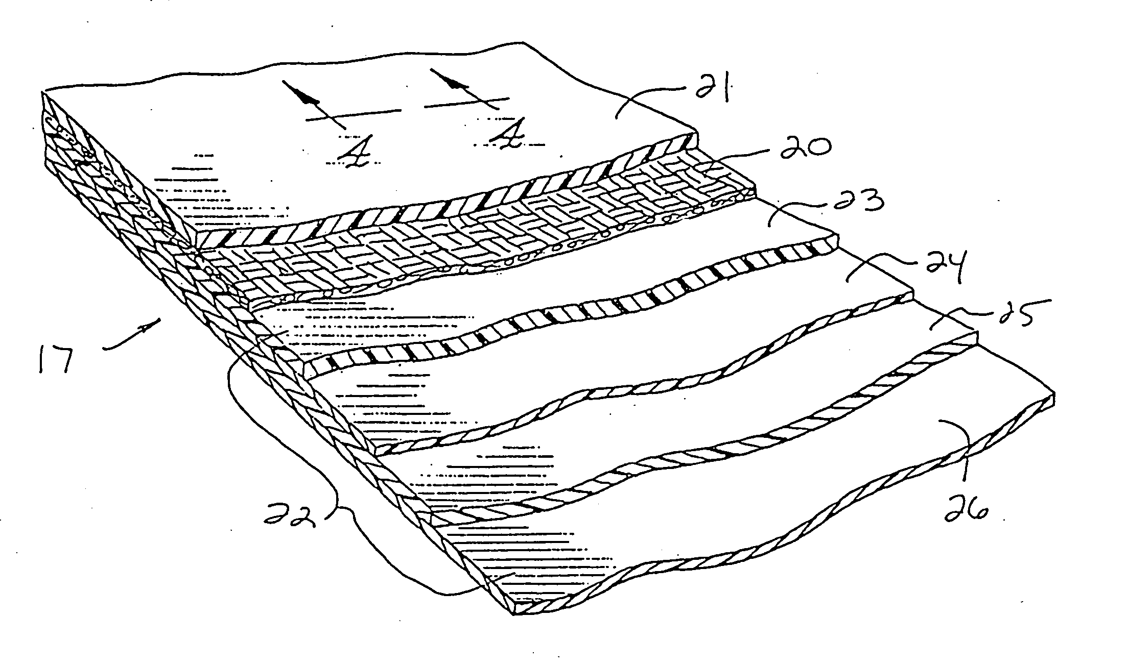 High strength lightweight composite fabric with low gas permeability