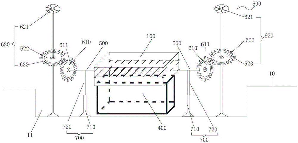 Water impounding and purifying device and application method thereof