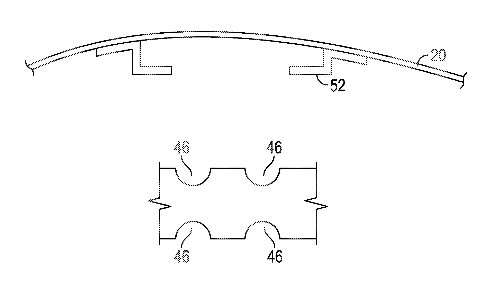 CG height adjustability by conformal crown weighting