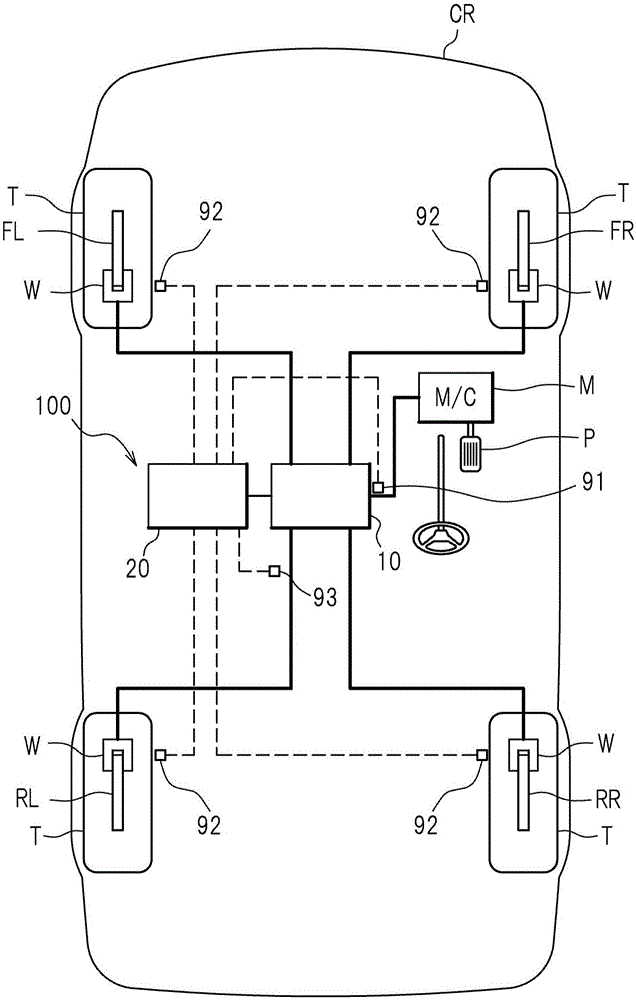 Brake fluid pressure control device for vehicle