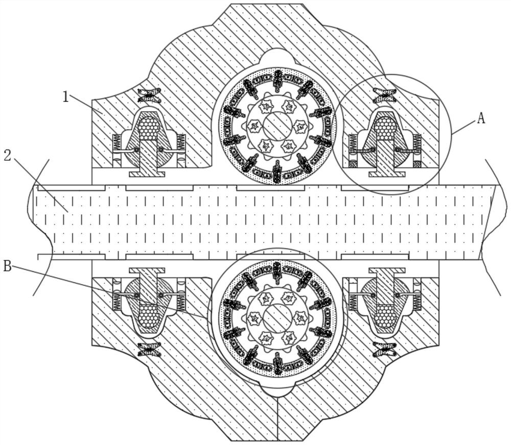 Single-stand-column reciprocating type lifting cargo carrying table protection device for logistics transportation