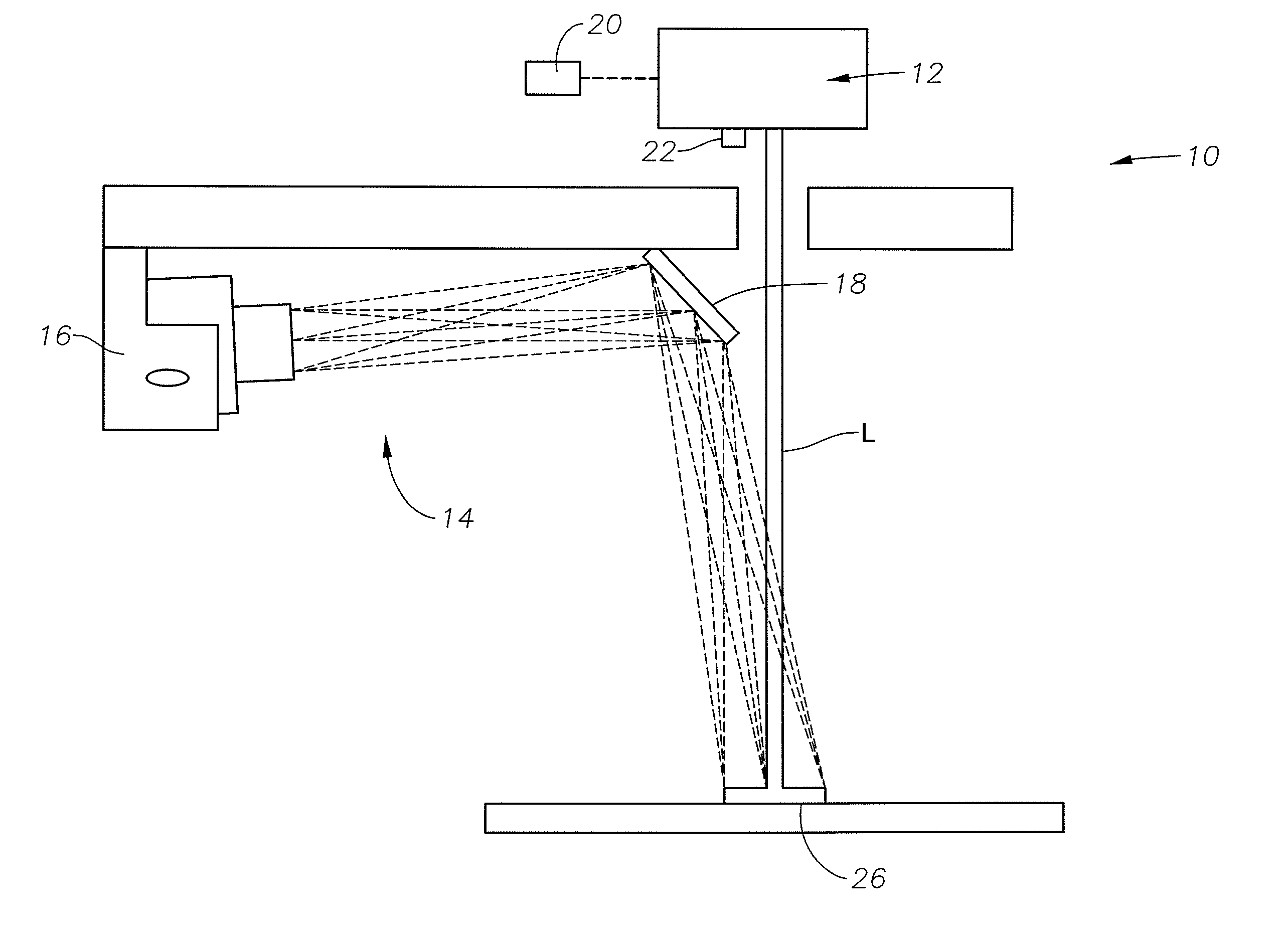 System and process for surgical treatment of an eye as well as process for calibrating a system of such a type