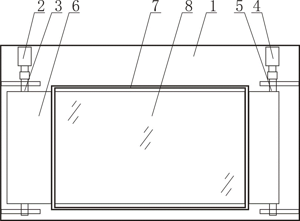 Reciprocating-display advertisement player with two guide rollers