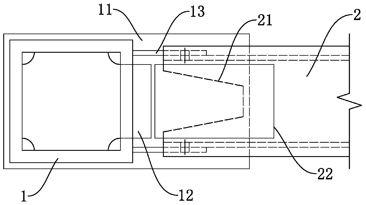 Construction method of steel structure beam-column connecting joint