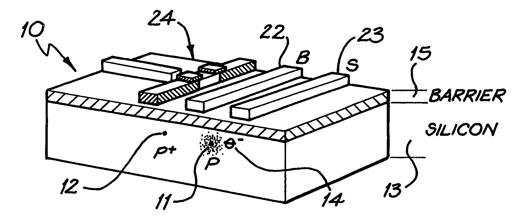 Solid state charge qubit device