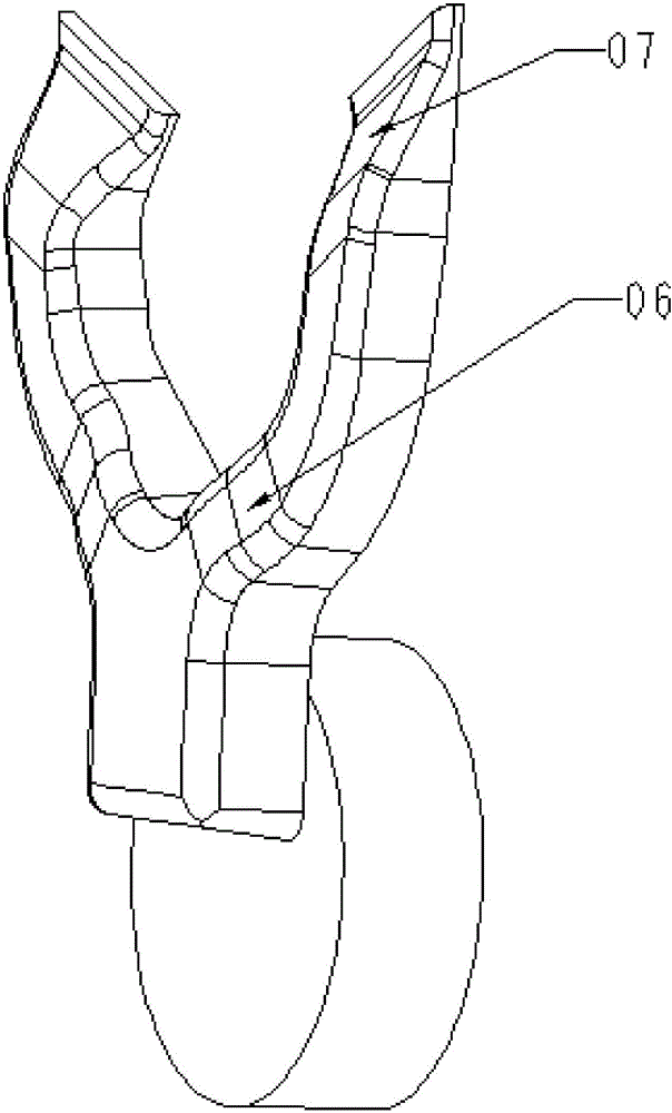 Pouring device for high-pressure casting mold