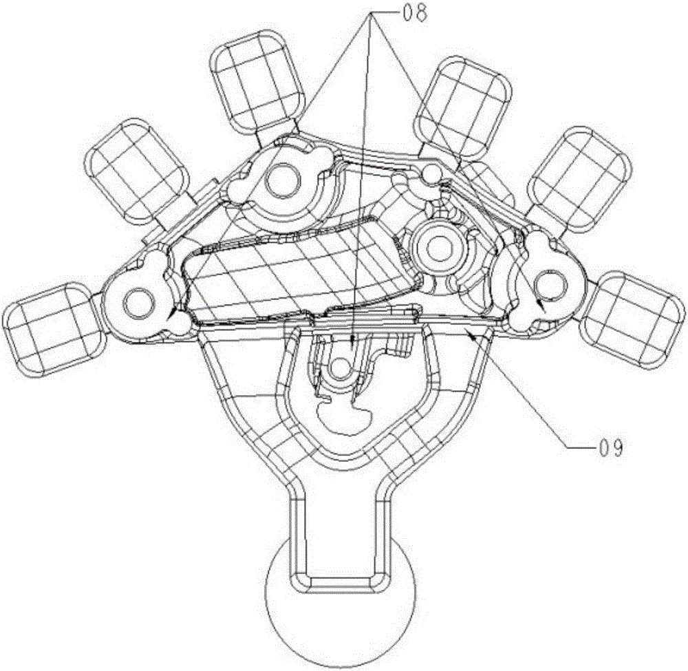 Pouring device for high-pressure casting mold