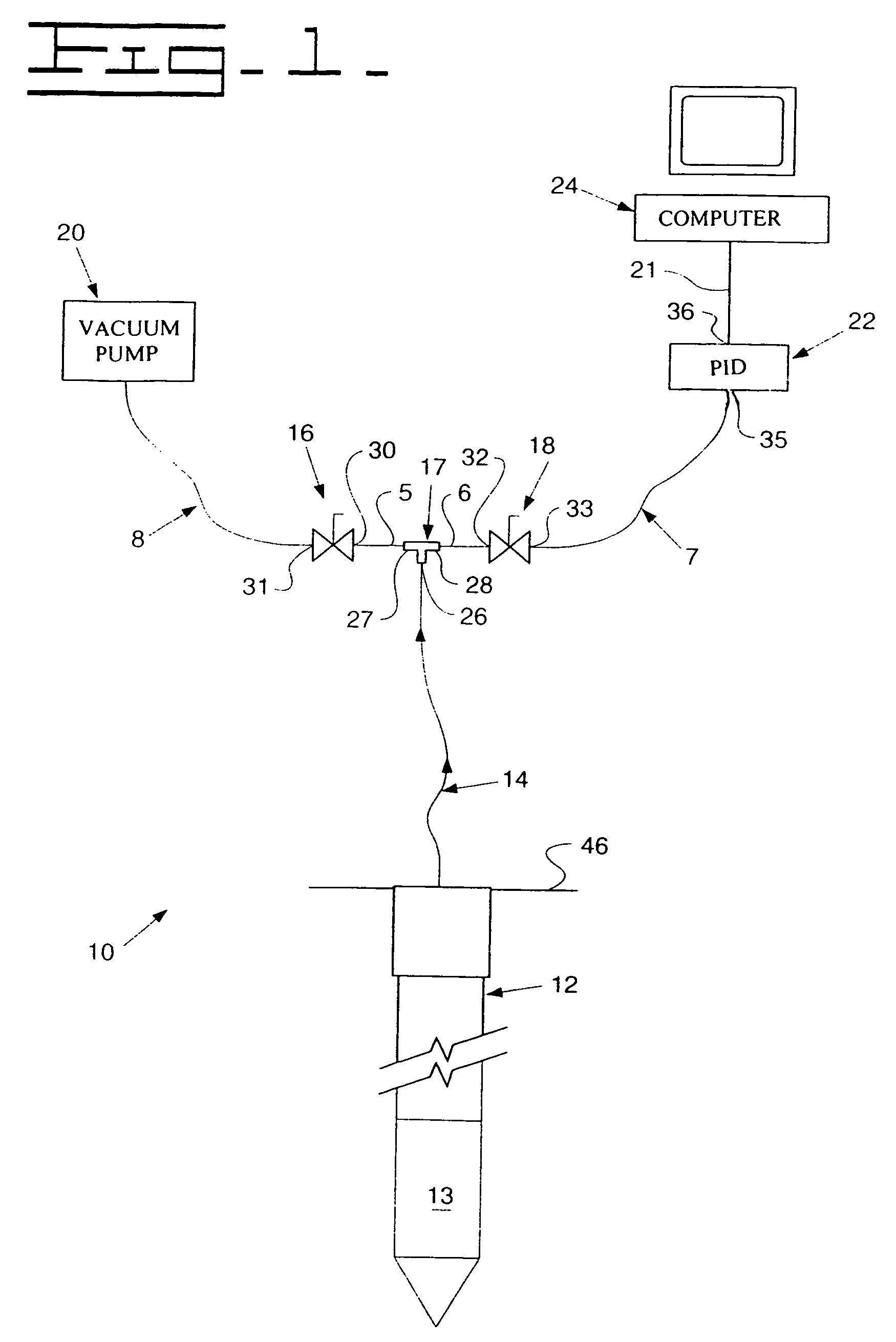 Vapor trap system for detecting volatile organic chemical vapors