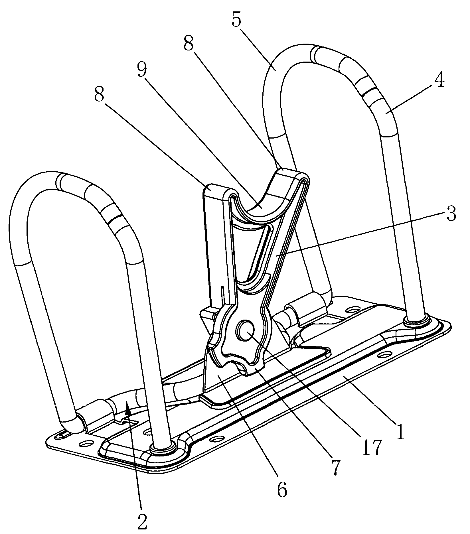 File folder with Y-fork handle