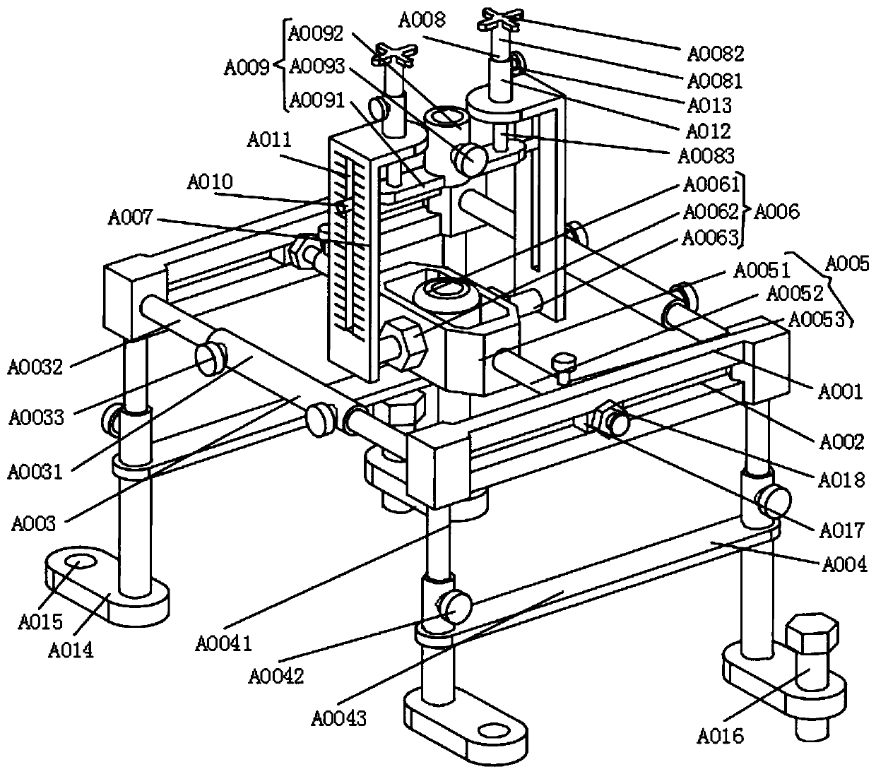 A puncture positioning device for bone tumor surgery with accurate positioning guidance