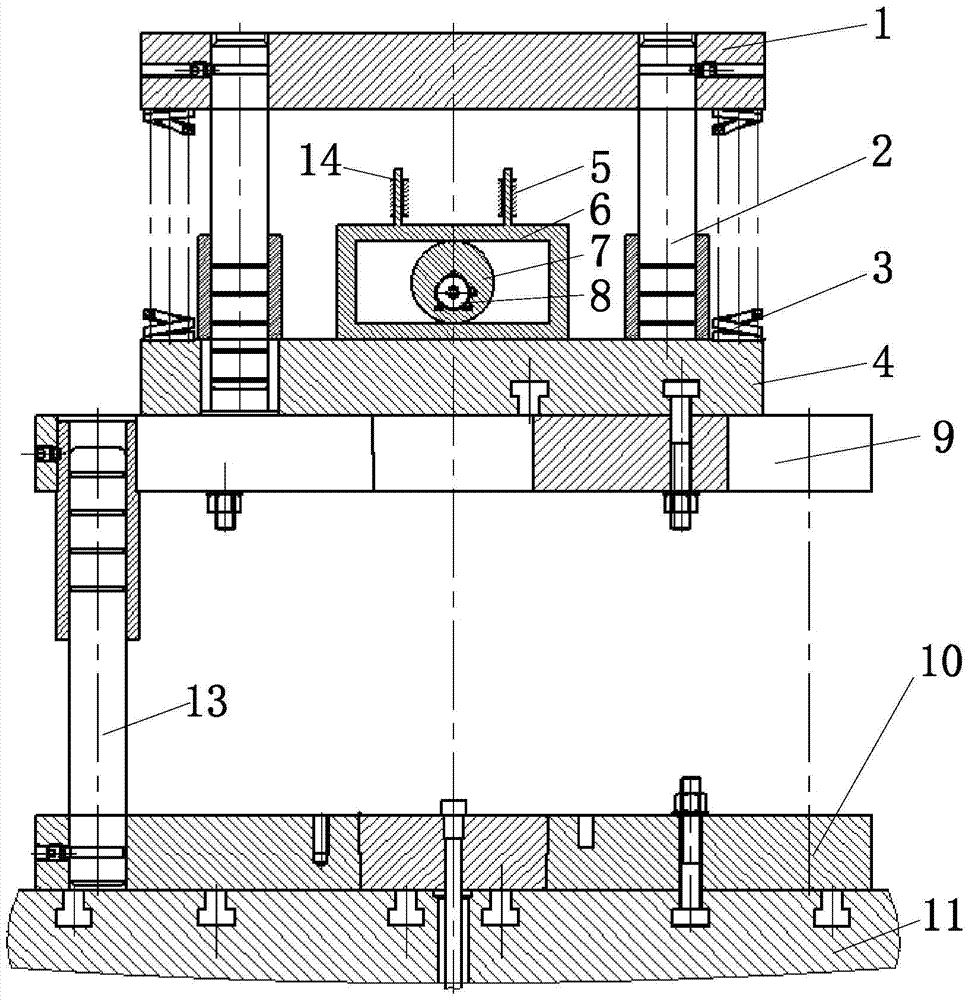 Mechanical auxiliary vibration mold device