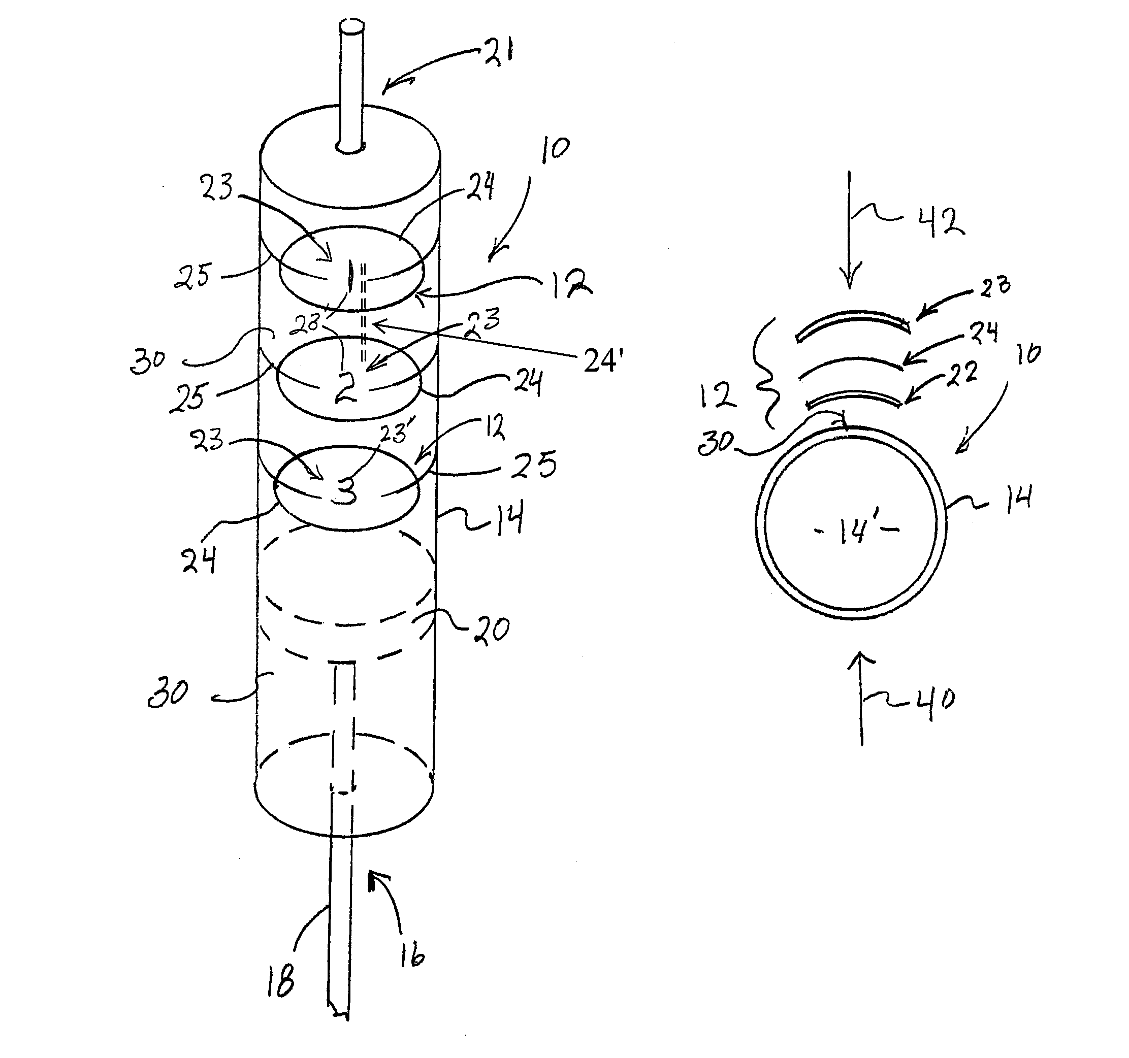 Syringe assembly including volume indicating indicia