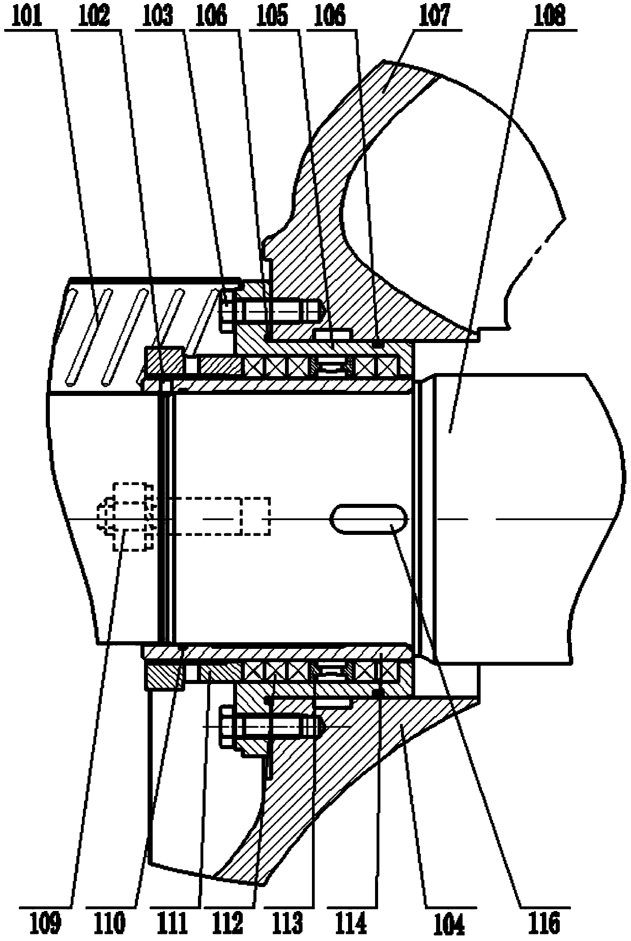 Horizontal split centrifugal pump shaft seal structure