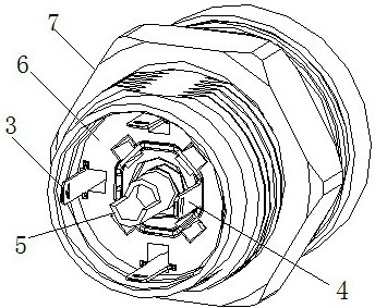 Direct current charging connector suitable for large current