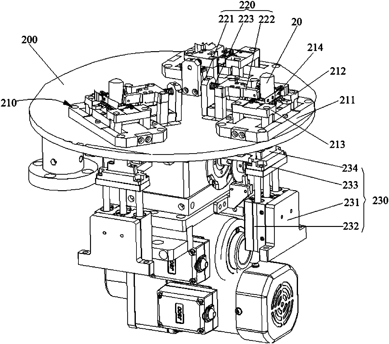 Battery carbon rod feeding mechanism and battery assembling facility