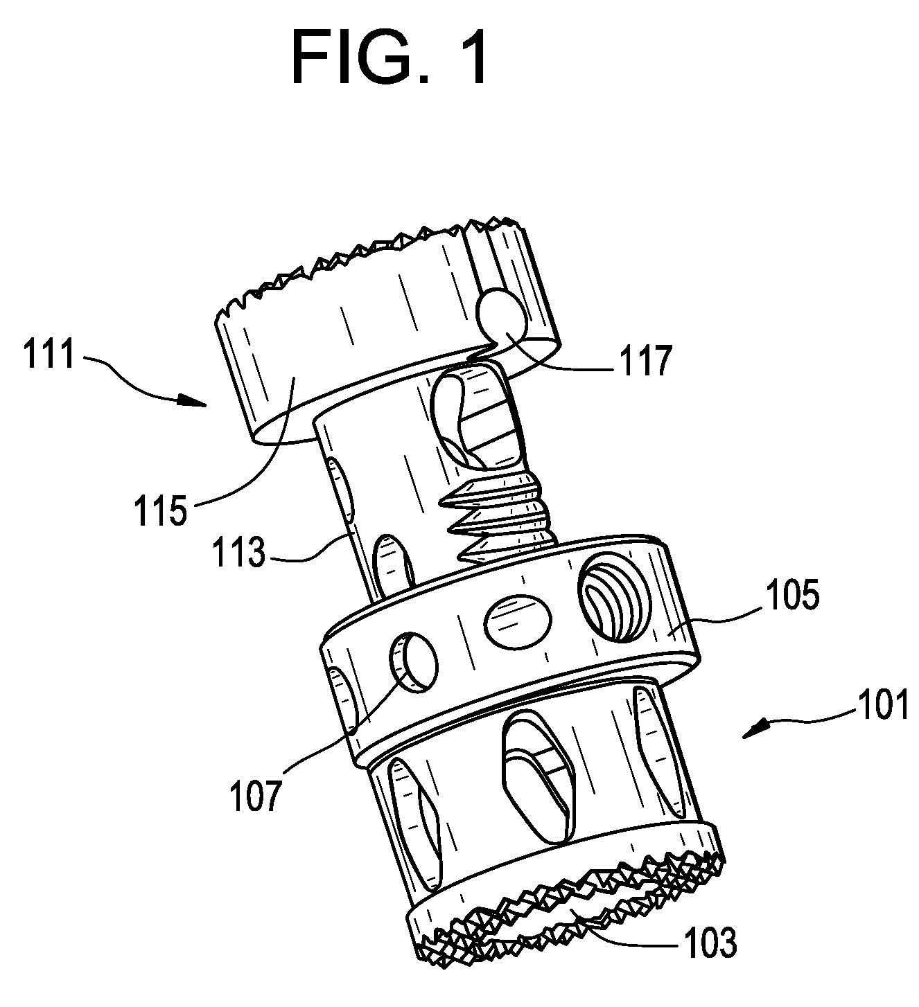 Minimally invasive corpectomy cage and instrument