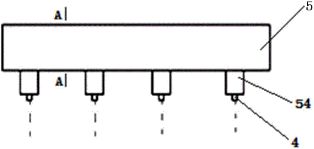 Hot-working die surface multipoint combination type bionic machining device and strengthening repair method