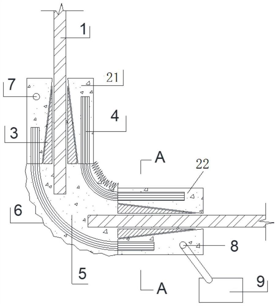 FRP bar bending connection device and bending FRP bar component preparation method at construction site