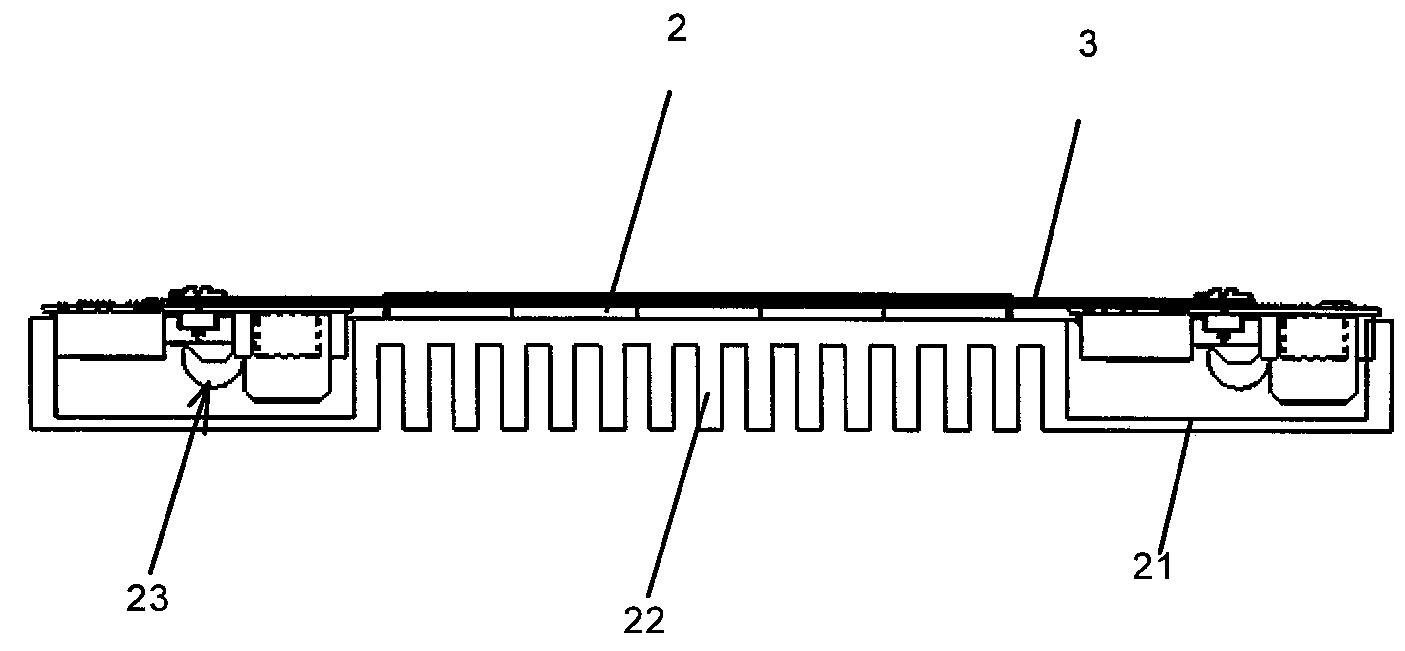 Transmitter head and system for contactless energy transmission