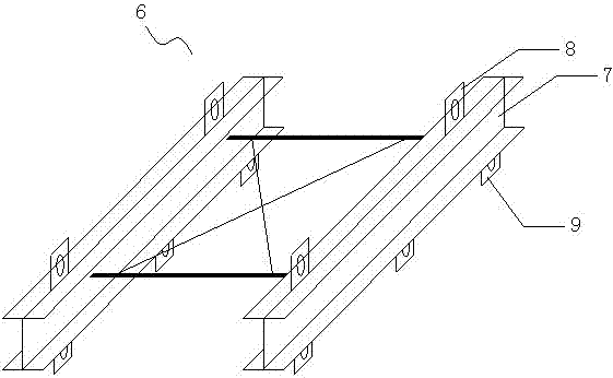 A combined installation method of steel structure roof purlins and support rods for industrial workshops