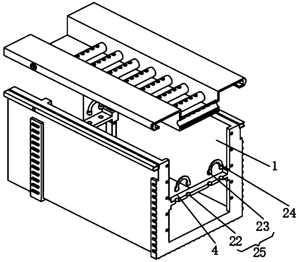 Fire-resistant busway with heat dissipation rings