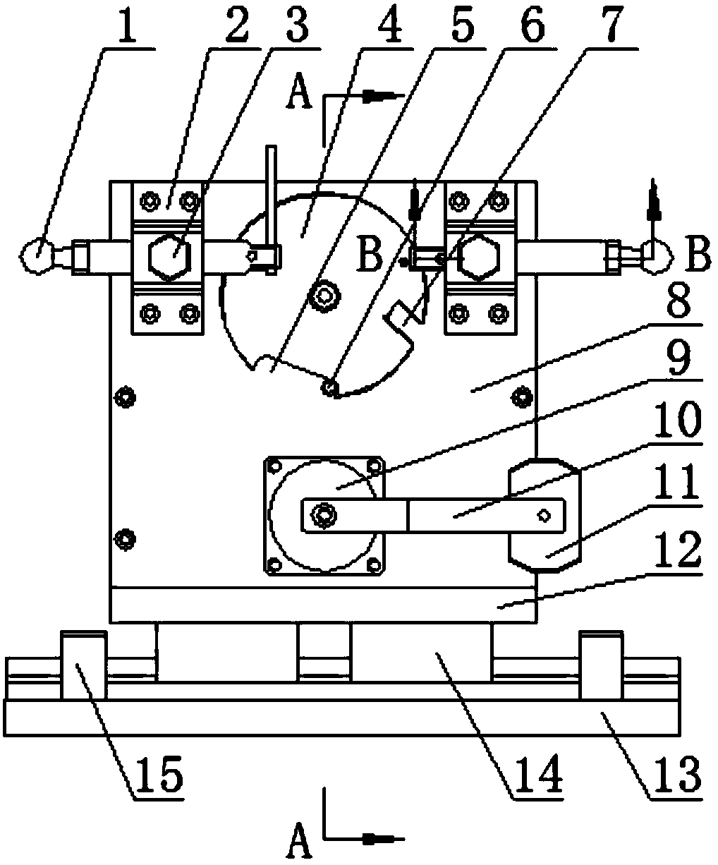 Compressor cylinder body fixing equipment