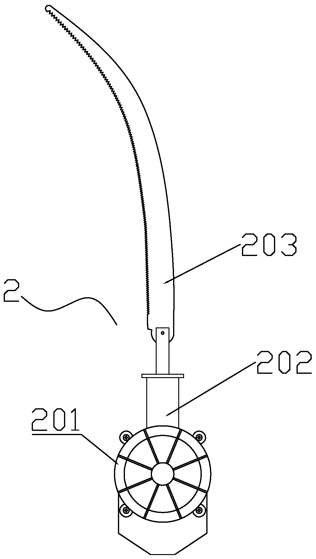 A Portable Reciprocating Saw for Cutting High Branches