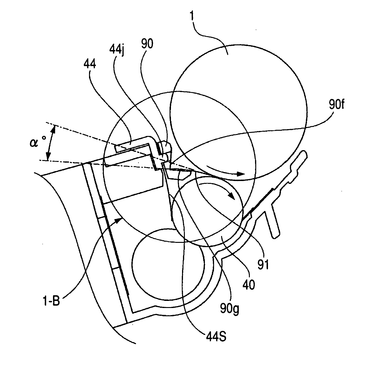 Flight developer regulating member, developing apparatus and method of assembling developing apparatus