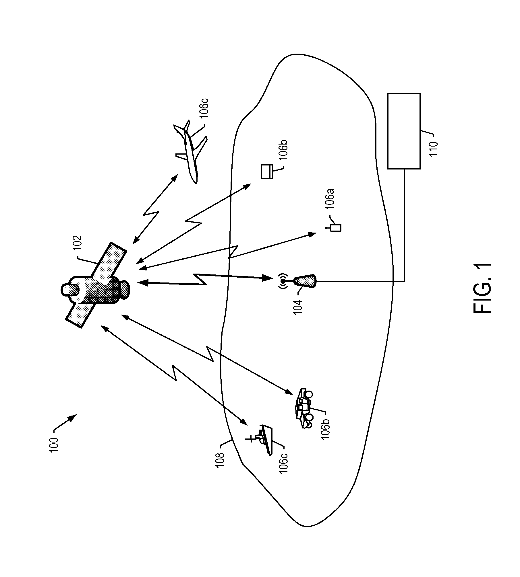 Compensating for a non-ideal surface of a reflector in a satellite communication system