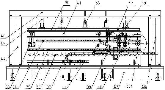 An automatic freezer liner panel adhesive tape machine and its processing method