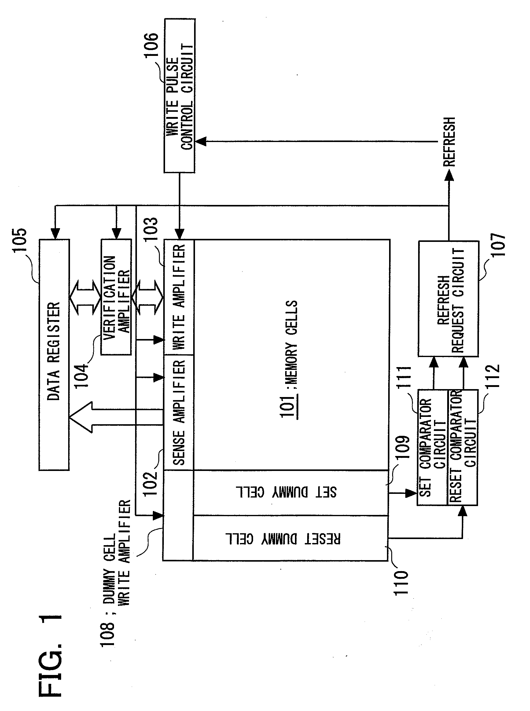 Memory device including a programmable resistance element