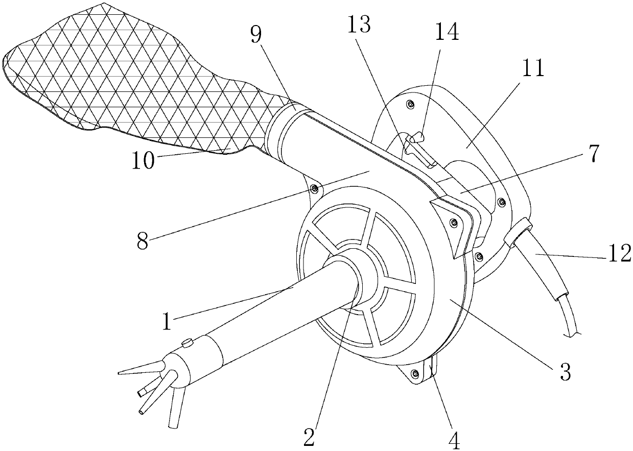 Instrument and apparatus dust sucking device