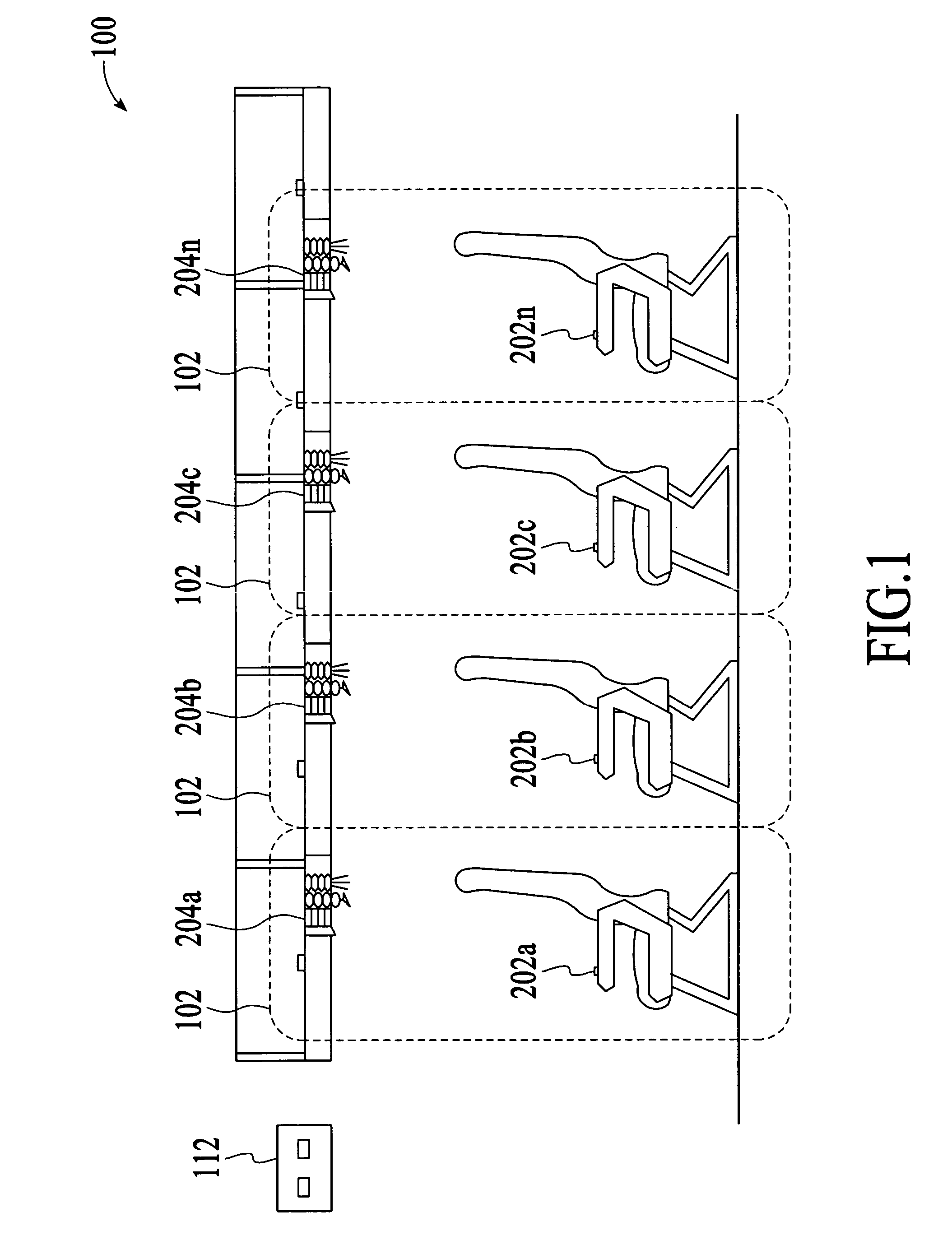 Simplified cabin services system for an aircraft