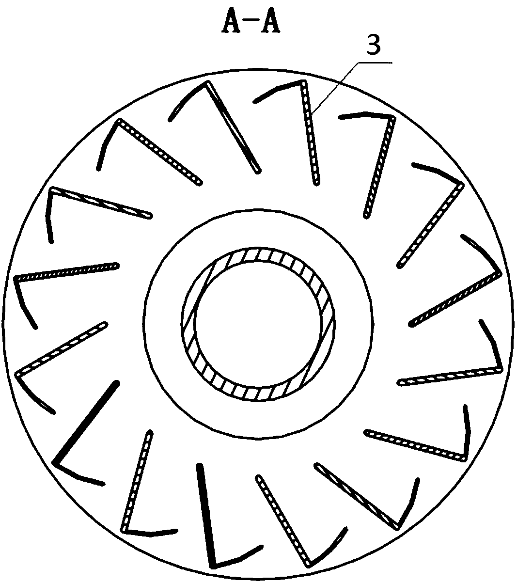 Variable flow whirlcone