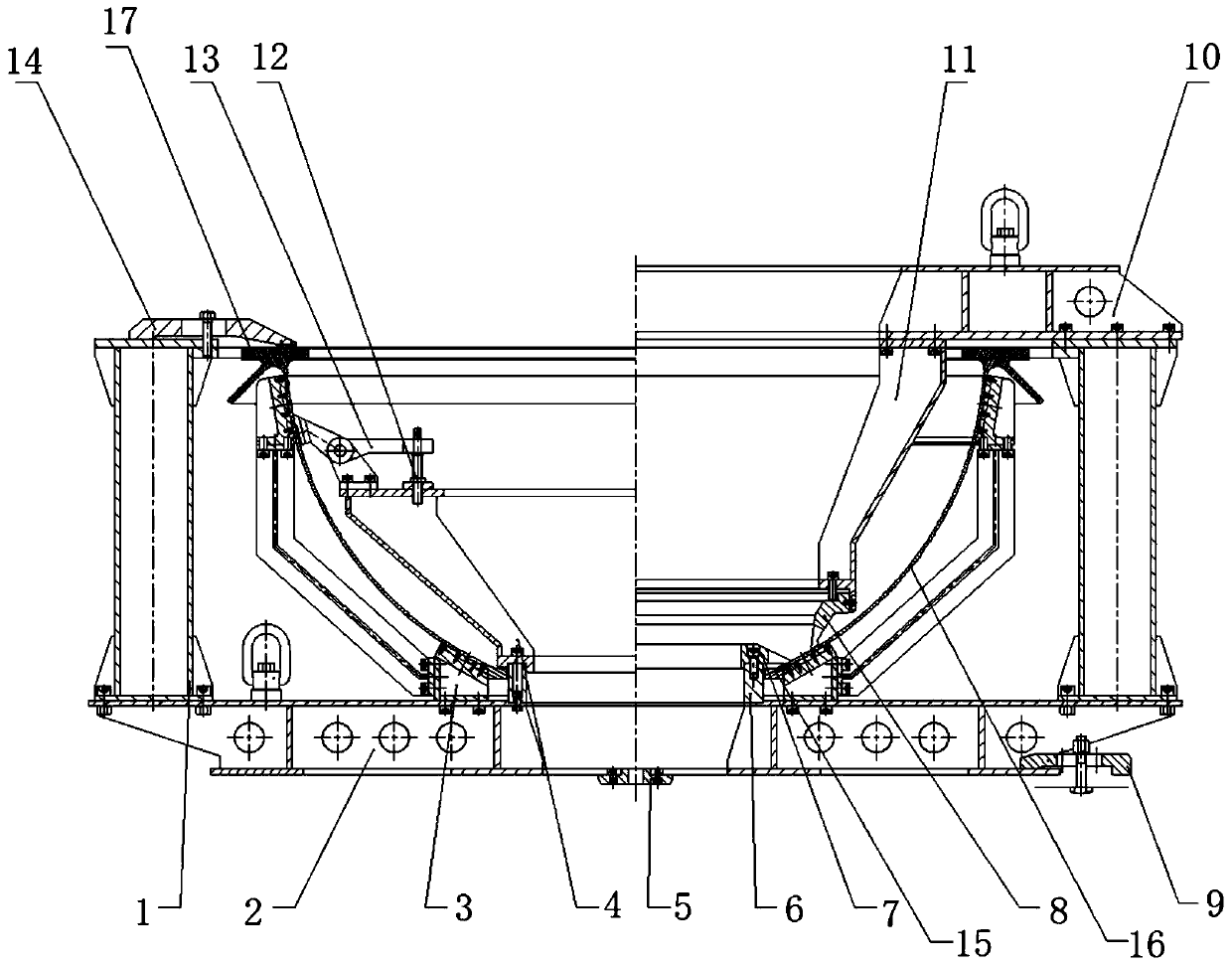 Spherical top cover assembly tailor-welding method and device