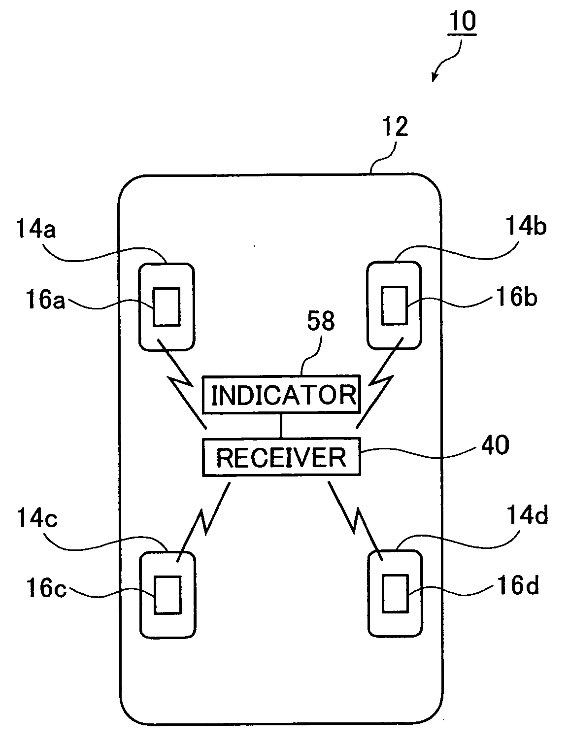 Tire information transmitter and tire information acquisiton system using the transmitter