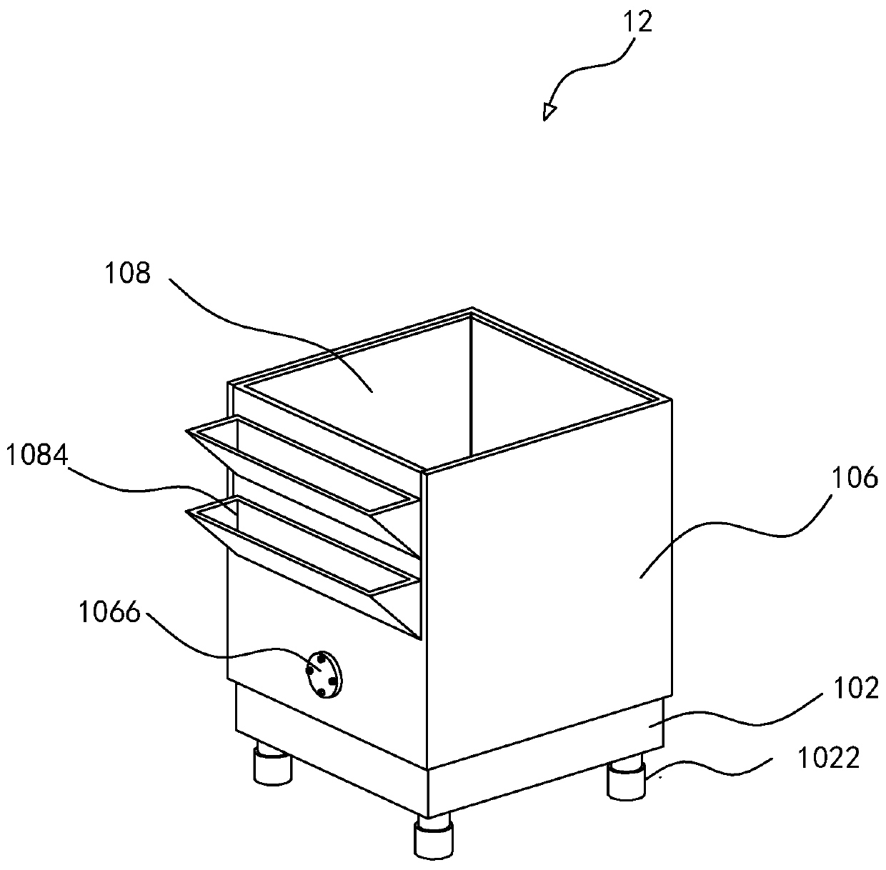 Water circulating system for sponge city construction