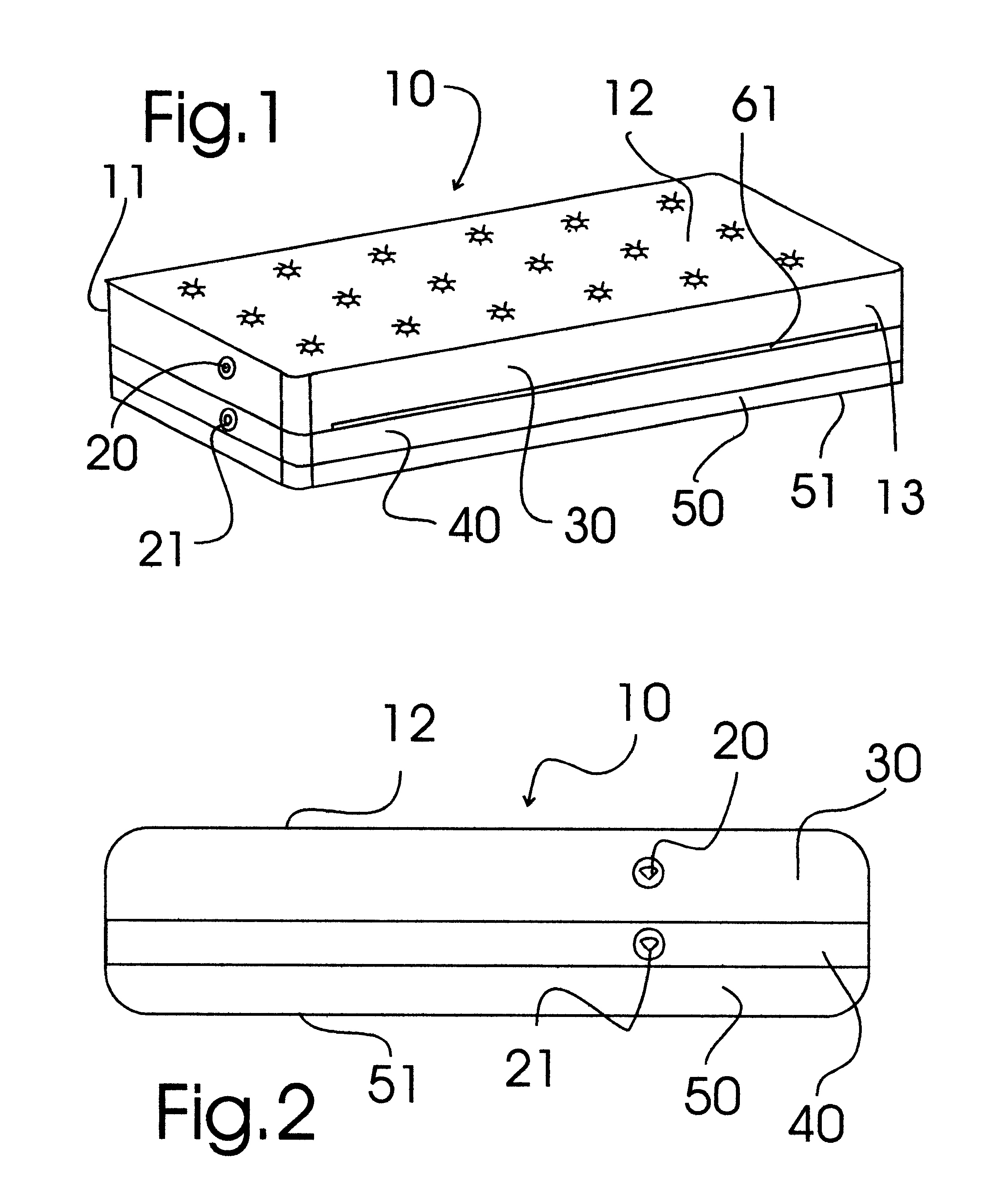 Portable water cooled mattress