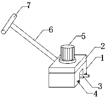 Snow removing device for tracks